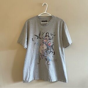 Naruto Shippuden Grey Graphic T-Shirt – Size Large – Cotton